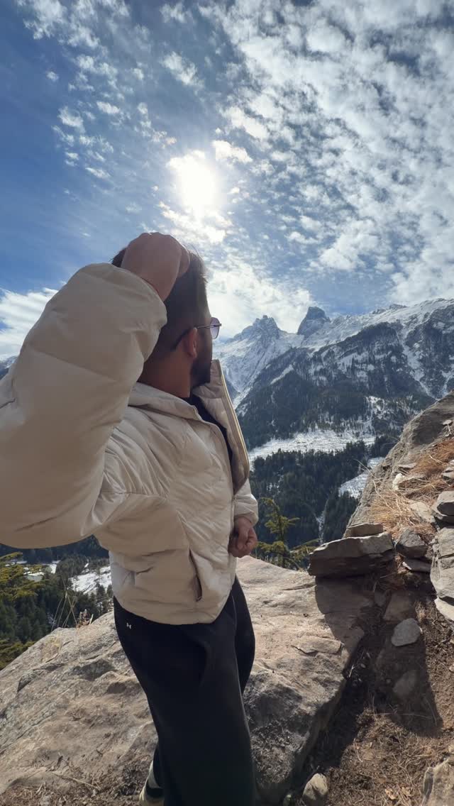 Some people move mountains with machines. I brought a rope and audacity.💪🏔️