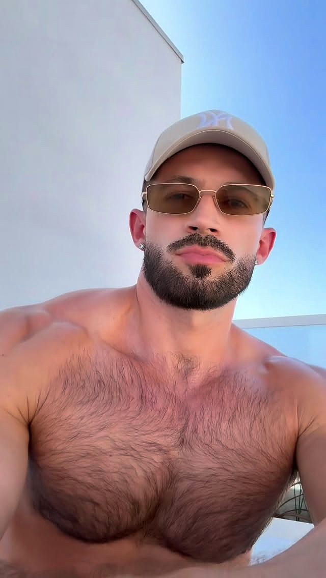 I work out my chest a lot to protect my heart 😌✨