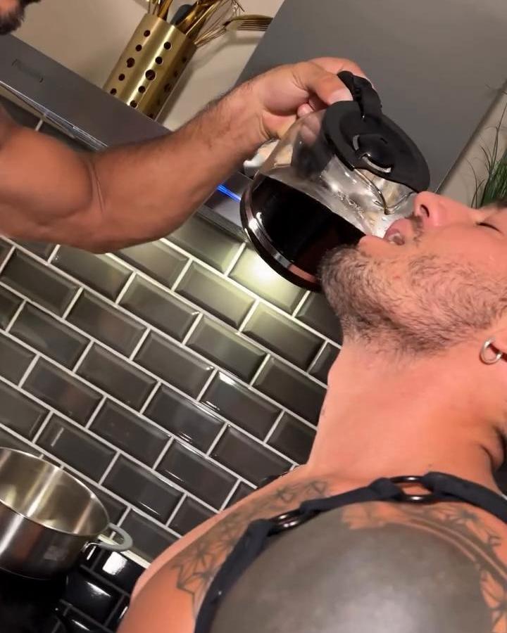 Backstage this is how we drink coffee here in Barcelona